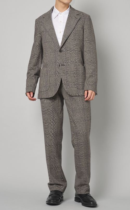 チェックプリントパンツ