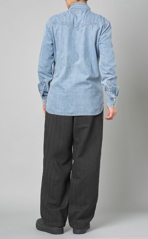 デニムウェスタンスタッズシャツ