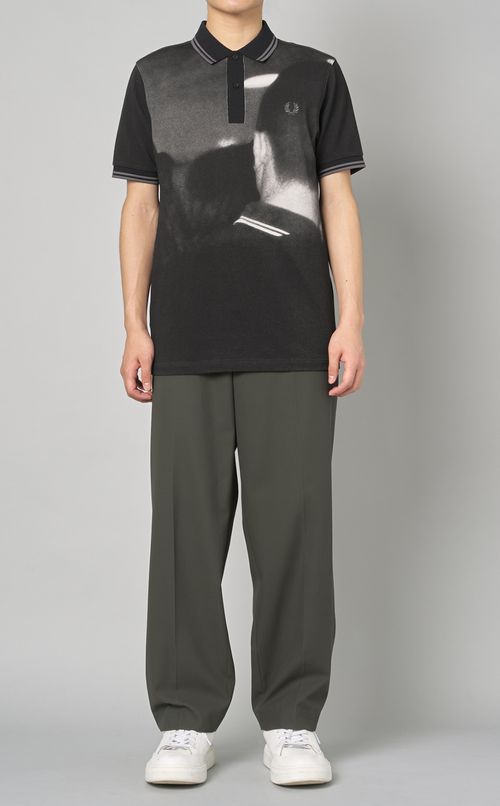 グラフィックショートスリーブポロシャツ