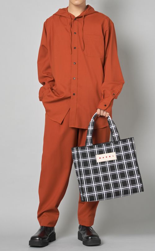 ウールツイルタックパンツ