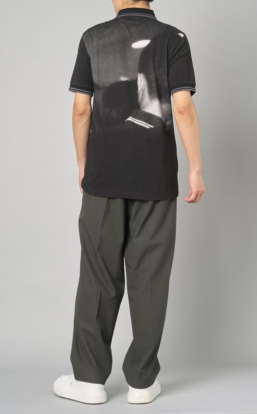 グラフィックショートスリーブポロシャツ