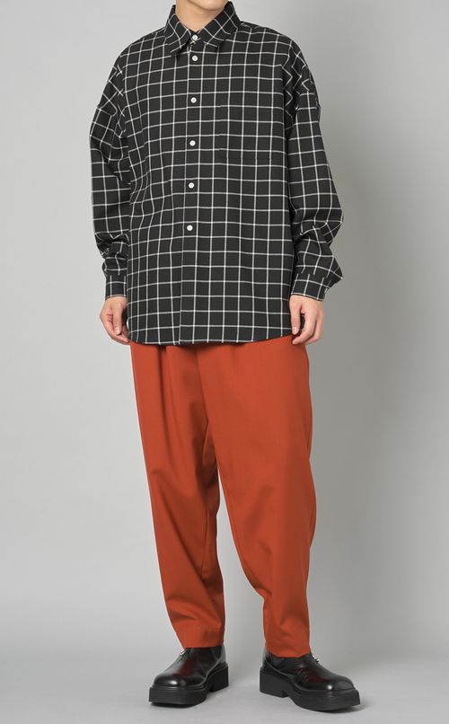 ウールツイルタックパンツ