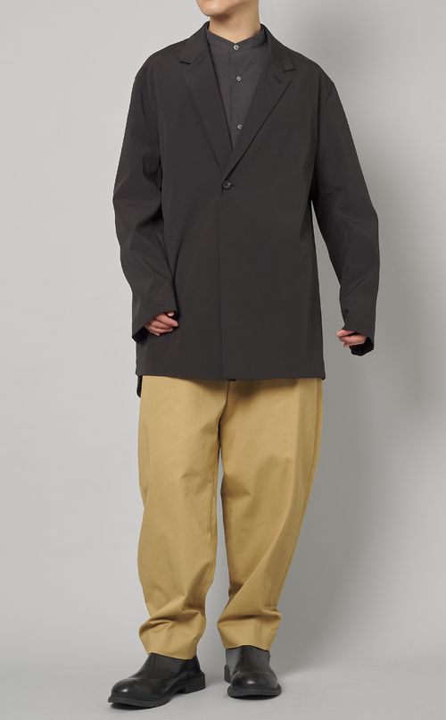 コットンタイプライターバンドシャツ