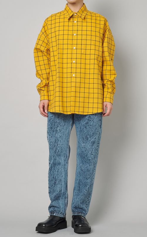 チェックウールシャツ