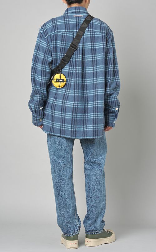 チェックナイロンカメラバック