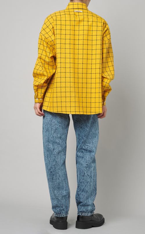 チェックウールシャツ