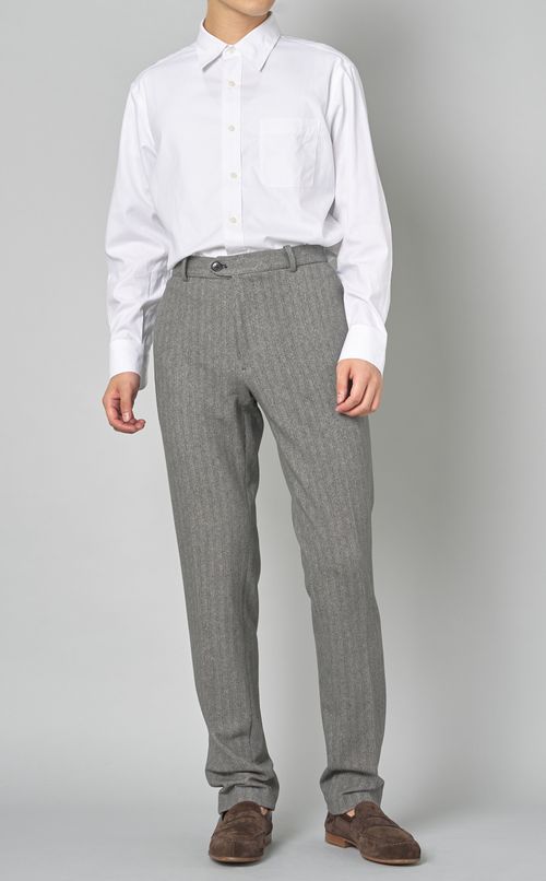 ヘリンボンプリントパンツ