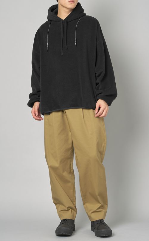 ソフトニットフリースパーカー