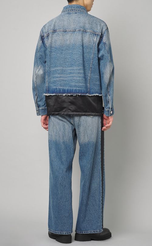 ドッキングデニムブルゾン