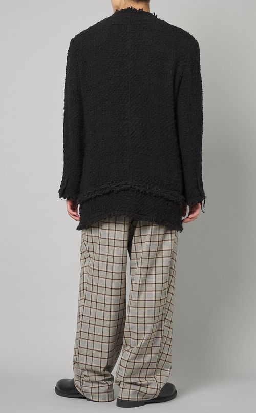 ツイードノーカラージャケット