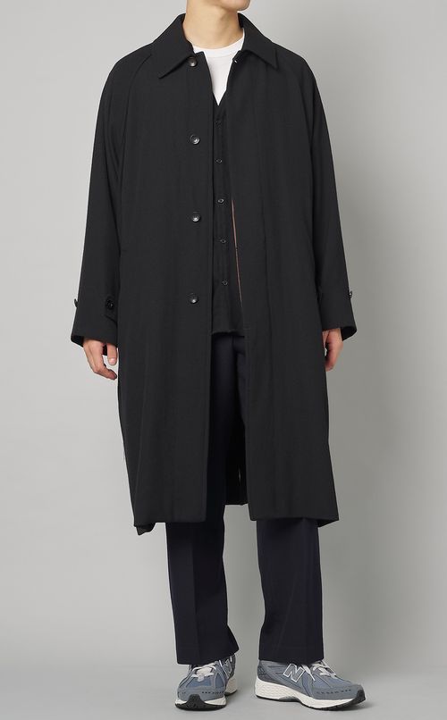 ウールラグランスリーブコート