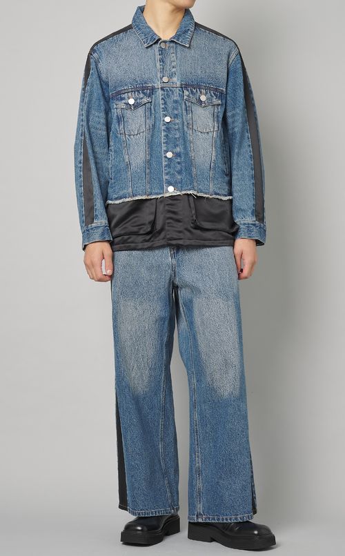 ワイドデニムパンツ