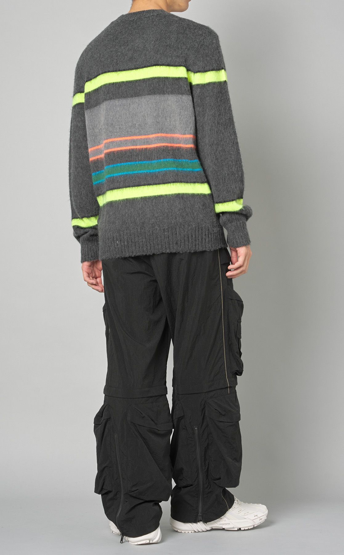 kolor モヘアニット マルチボーダー ニット カラー サイズ2