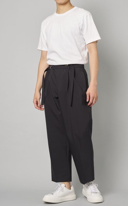 ダブルクロスダブルベルトパンツ