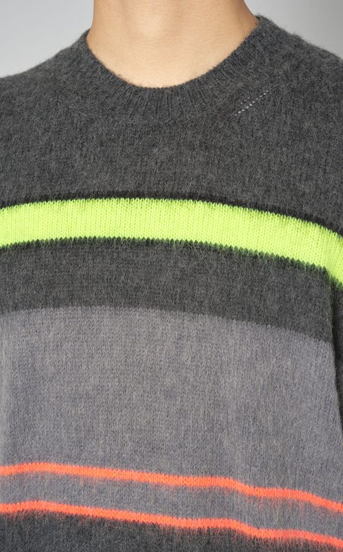 ウールモヘアマルチボーダーニット