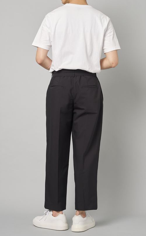 ダブルクロスダブルベルトパンツ