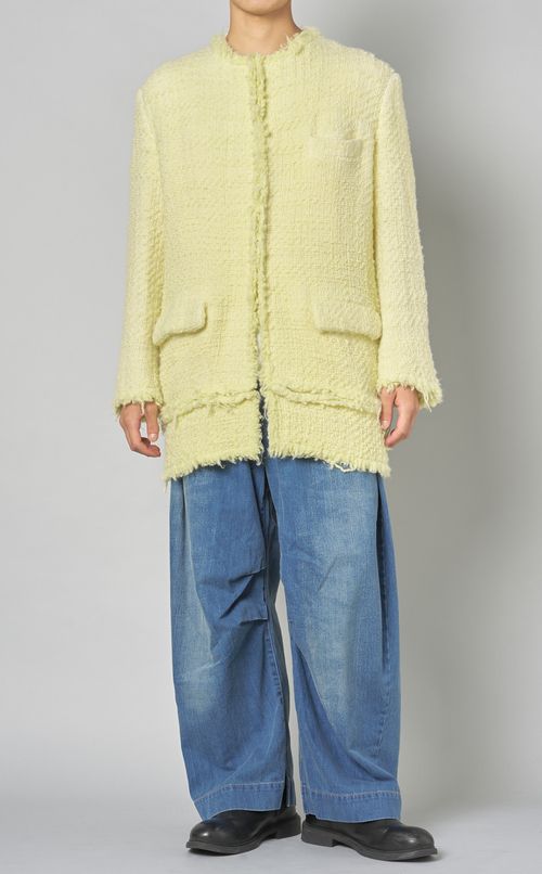 ワイドタックデニムパンツ