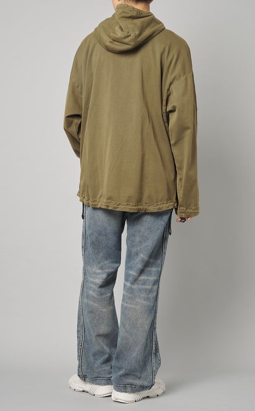 ルーズフィットジップアップブルゾン