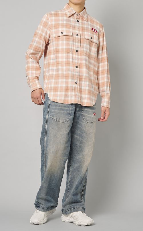 チェックネルシャツ