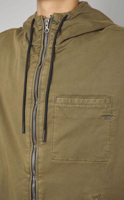 ルーズフィットジップアップブルゾン