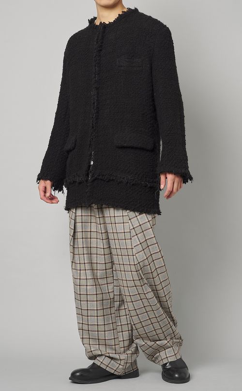 プレイドダブルタックパンツ