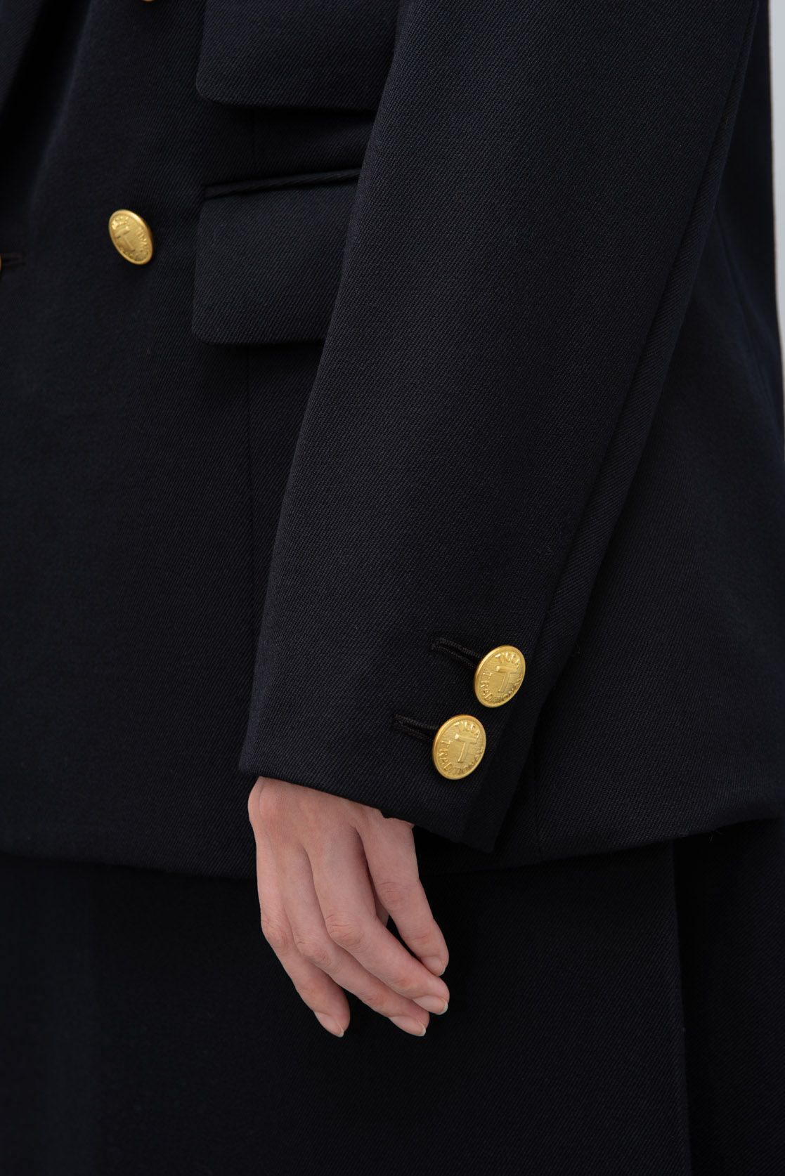 極美品✨ ティッカ ダブルジャケット ウール ブレザー金ボタン