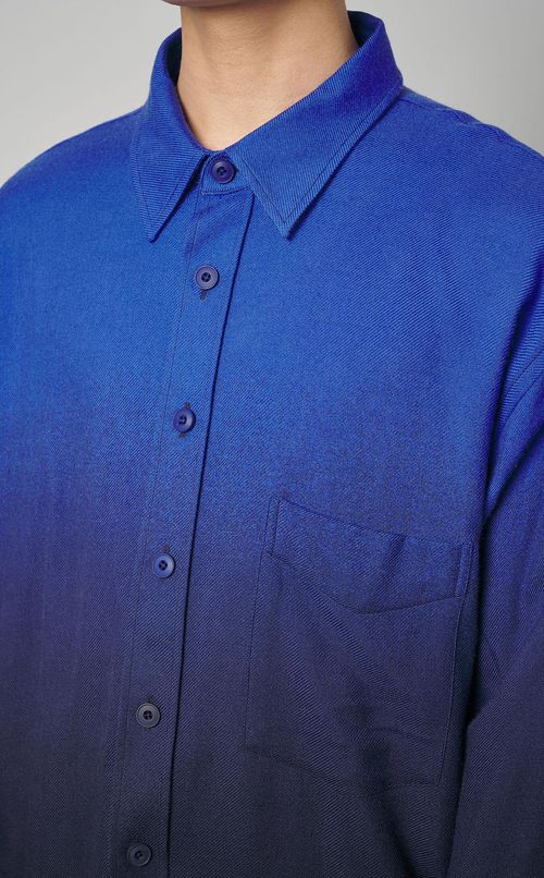 オーバーサイズウールシャツ