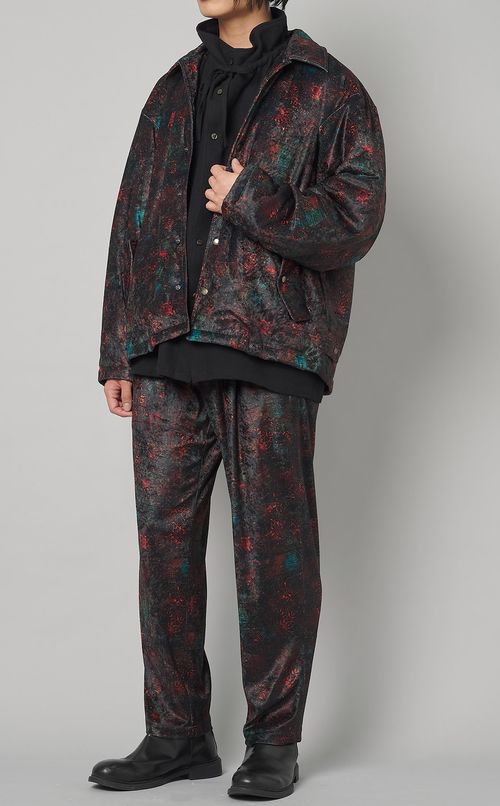 曼荼羅プリントブルゾン