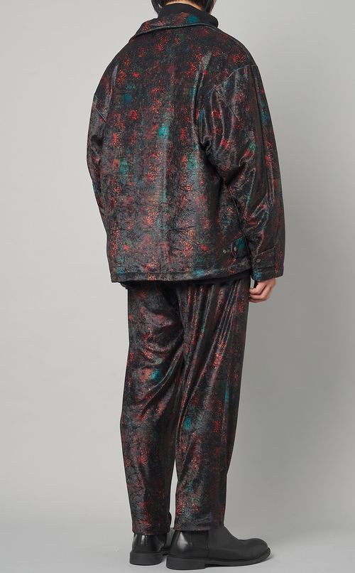 曼荼羅プリントブルゾン