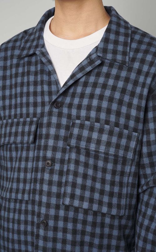 ダブルポケットチェックシャツ