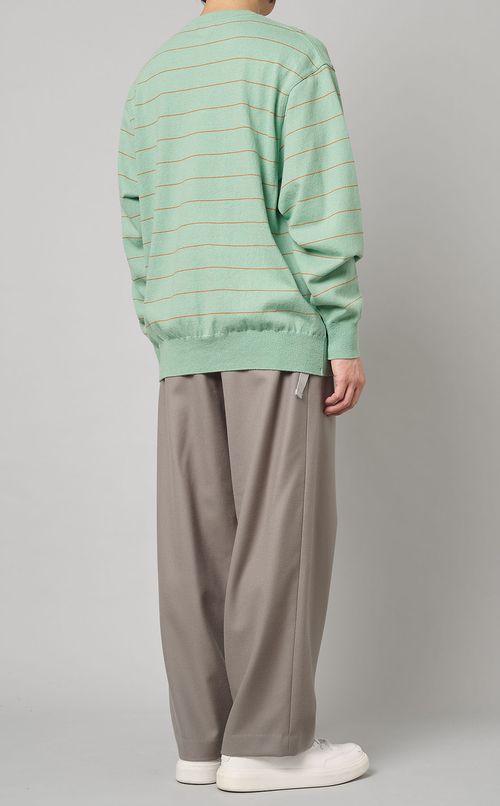 コットンボーダーニット