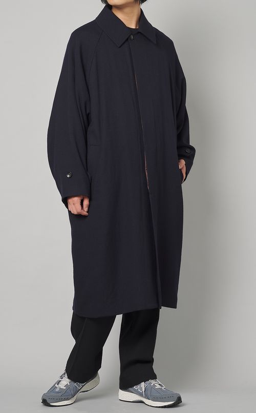 ウールラグランスリーブコート