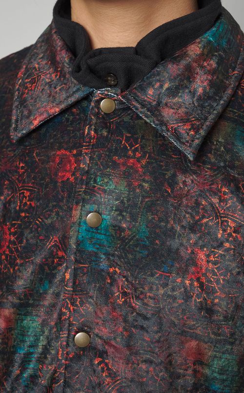 曼荼羅プリントブルゾン