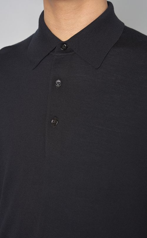 スーパーファインウールニットポロシャツ