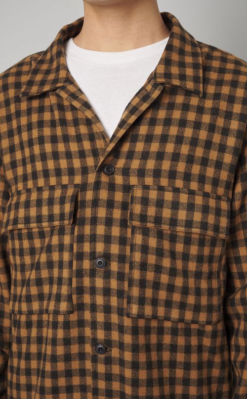 ダブルポケットチェックシャツ