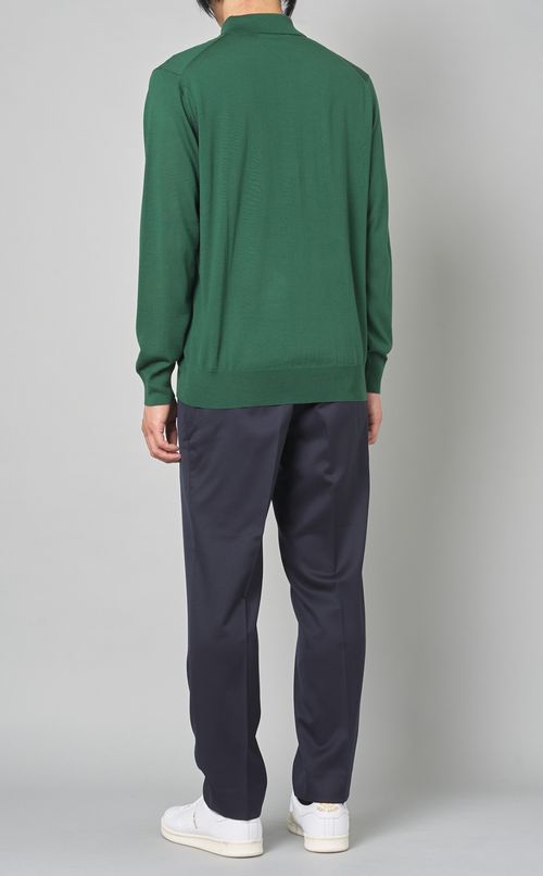 スーパーファインウールニットポロシャツ