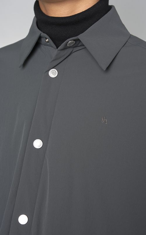 パデッドロングシャツコート