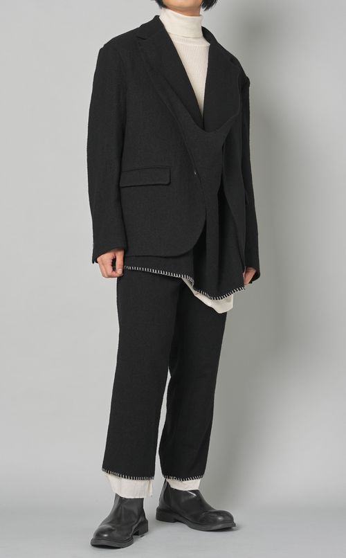 レイヤードプルオーバージャケット