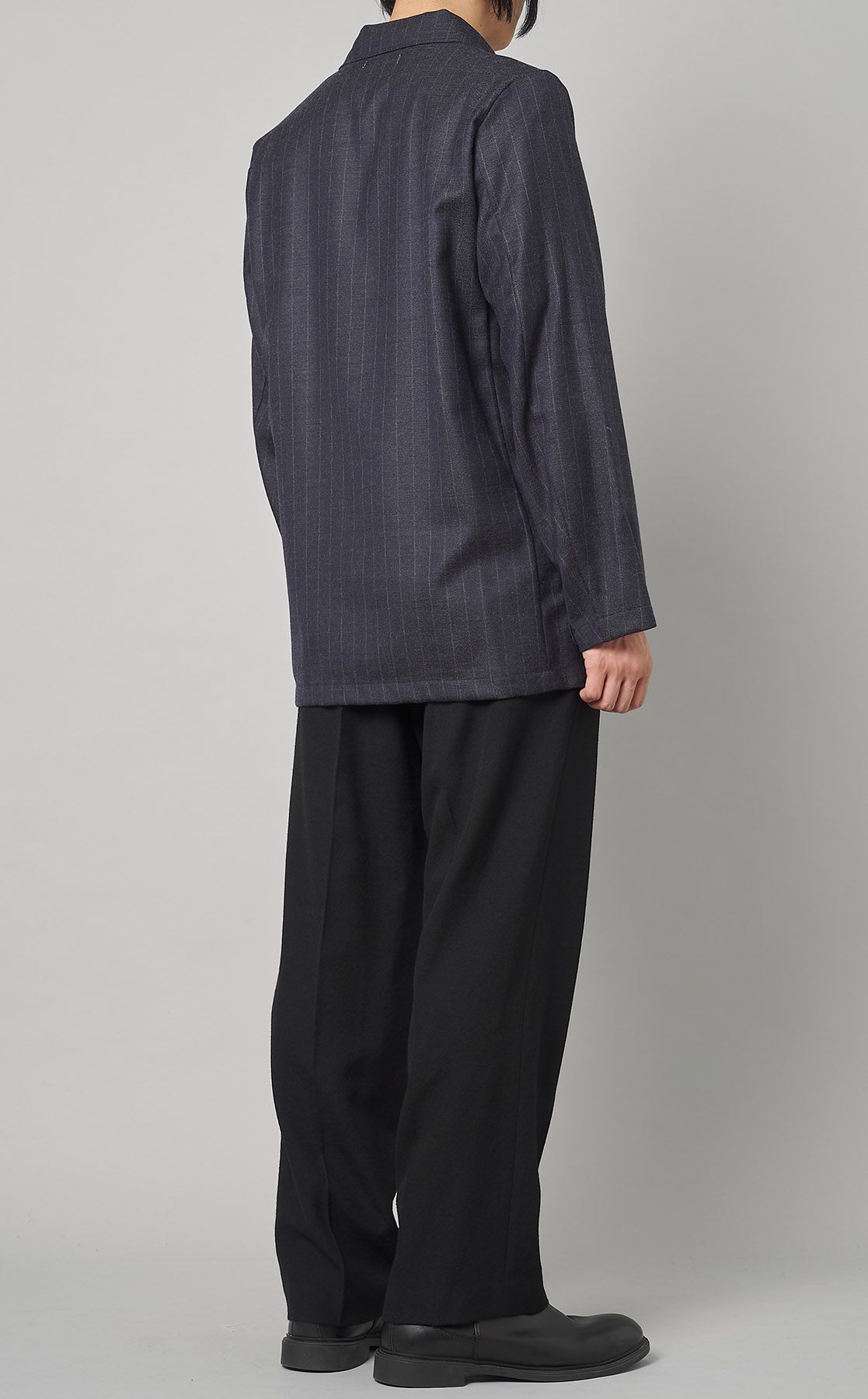 ウールソフトサージ ⁄ ダブルブレストシャツジャケット, Dark Brown