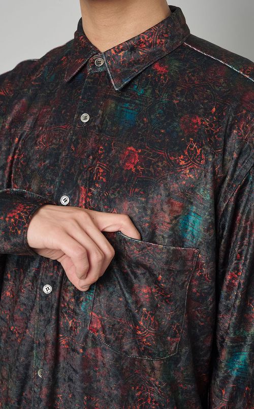 曼荼羅プリントシャツ