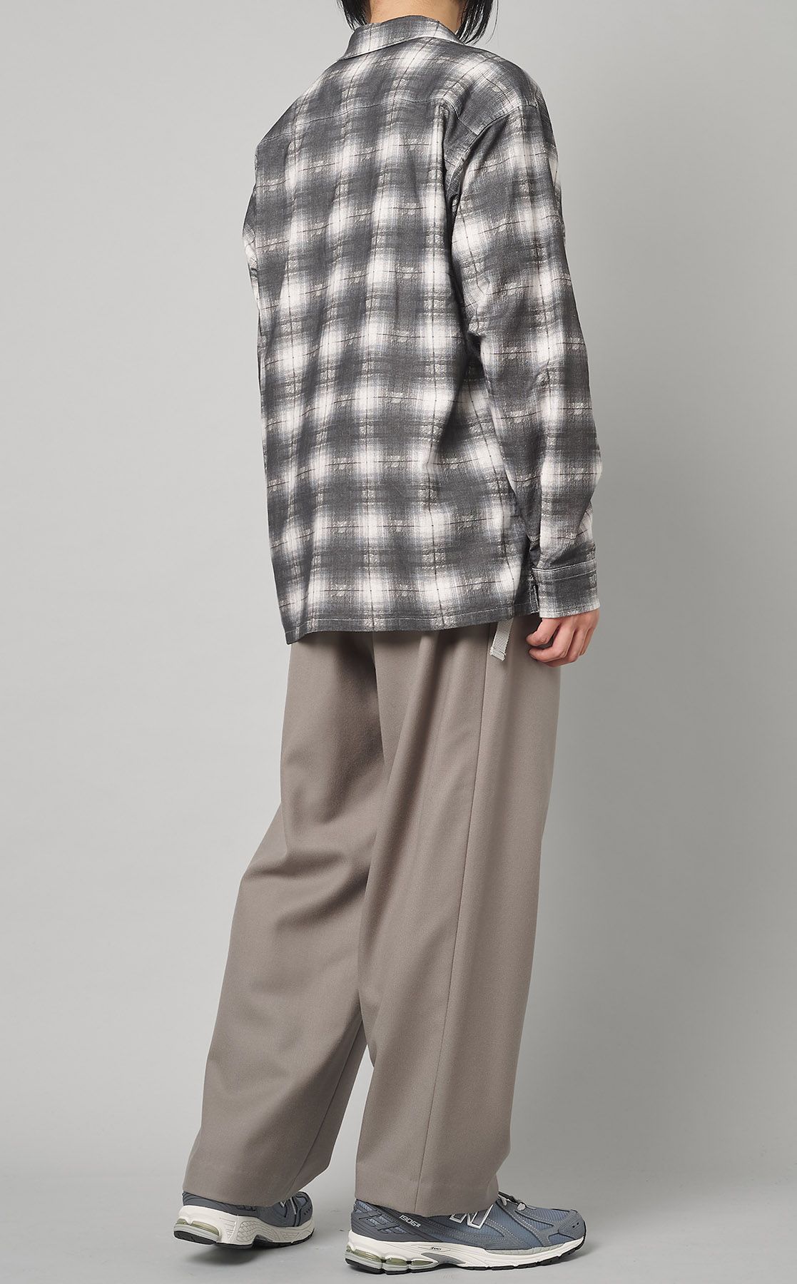 and wander｜19AW サーモネルチェックシャツ(4)