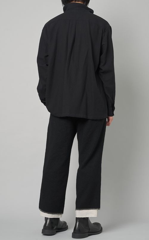 ウール1タックパンツ