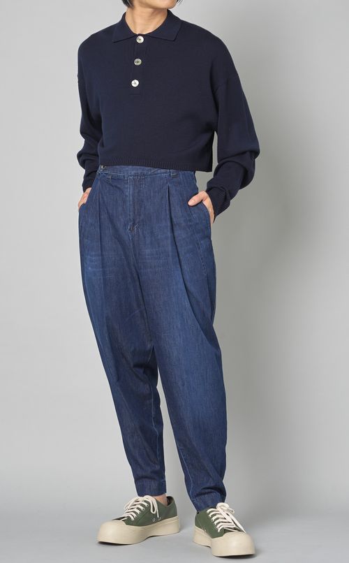 ショートニットポロシャツ