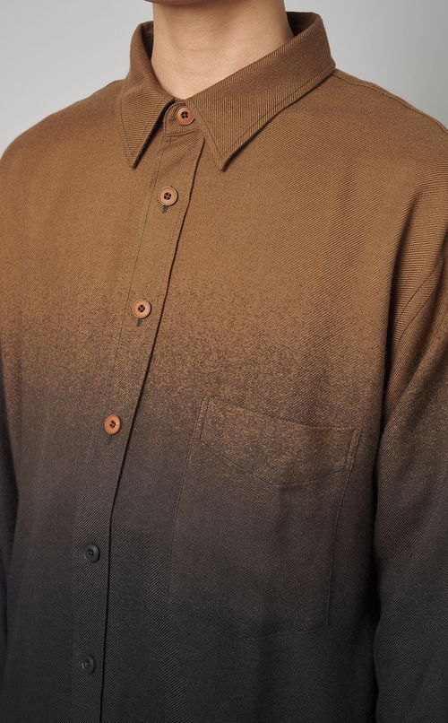 オーバーサイズウールシャツ