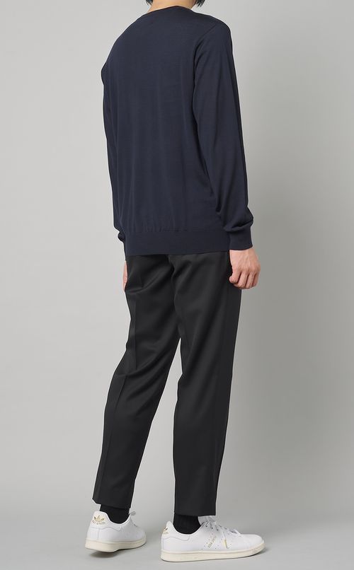 スーパーファインウールクルーネックニット