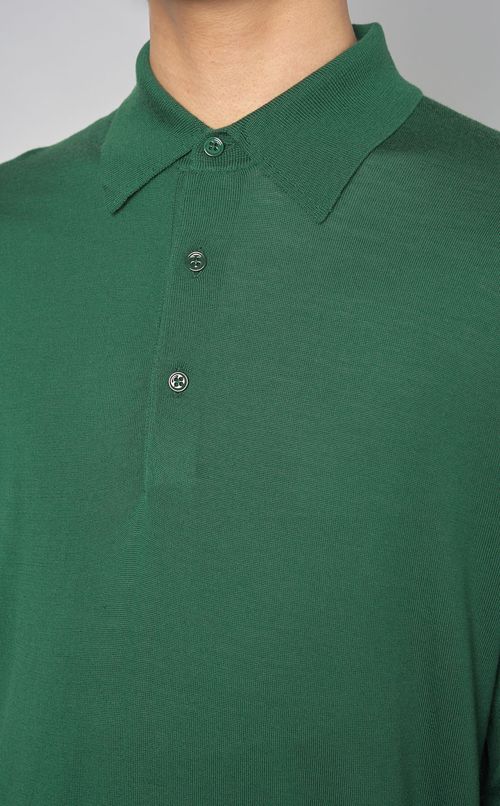 スーパーファインウールニットポロシャツ