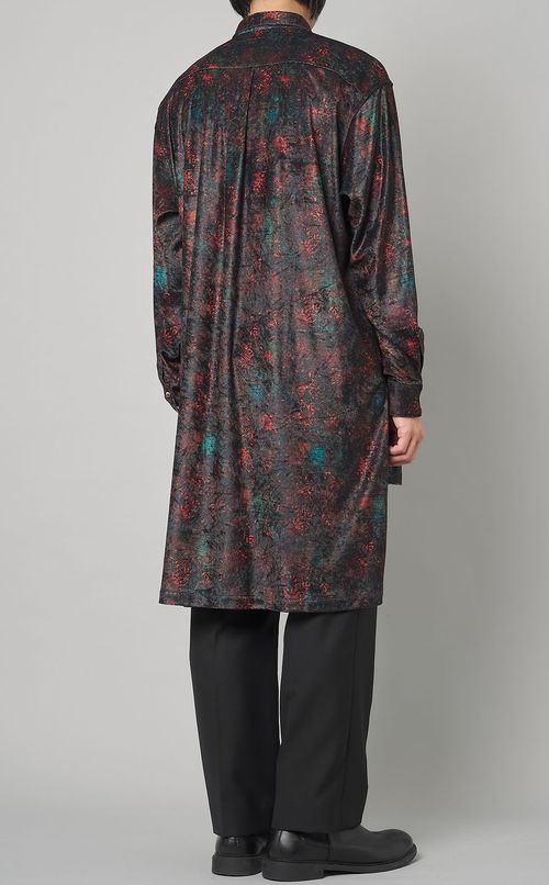 曼荼羅プリントシャツ