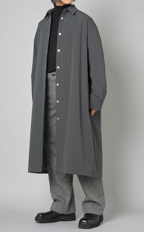 パデッドロングシャツコート