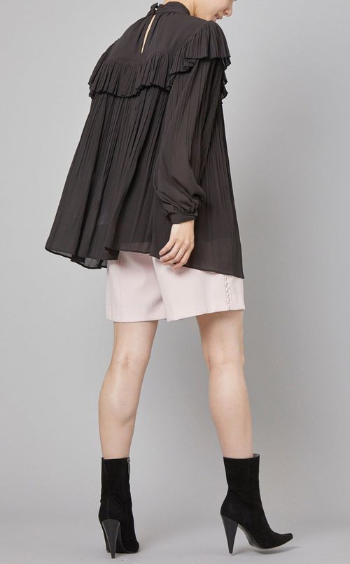 ワッシャープリーツブラウス