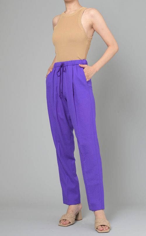 ウールソリッドジョガーパンツ